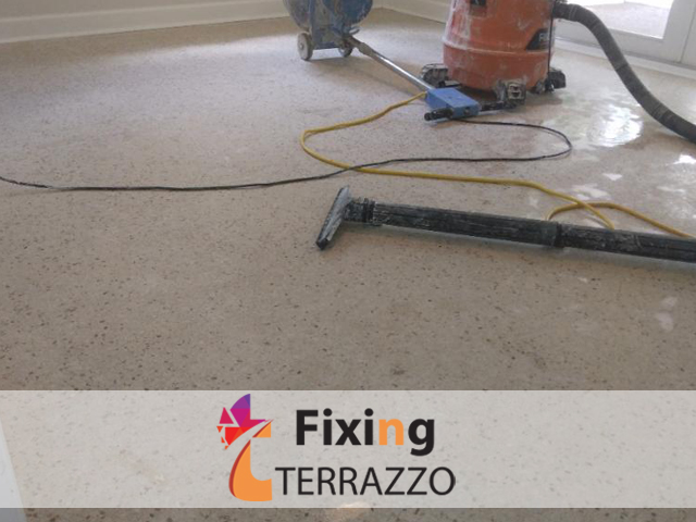 Terrazzo Polishing Process Miami